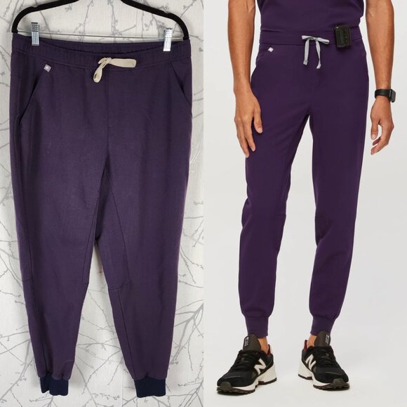 Figs Purple Mid Rise Tansen Jogger Scrub Pants - Picture 1 of 5